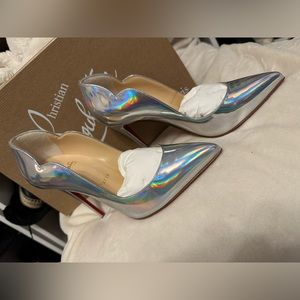 BNWT Christian Louboutin Hot Chick 100 Specchio Leather Heels